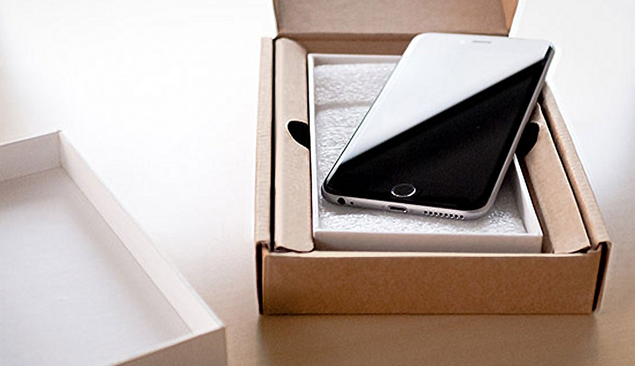 Reparación oficial de un iPhone.