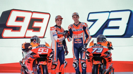 Marc y Álex Márquez, presentados con Honda para la temporada 2020 Marc y Álex Márquez, presentados con Honda para la temporada 2020