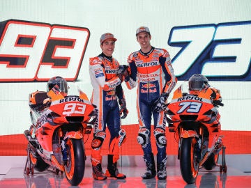 Marc y Álex Márquez, presentados con Honda para la temporada 2020 Marc y Álex Márquez, presentados con Honda para la temporada 2020