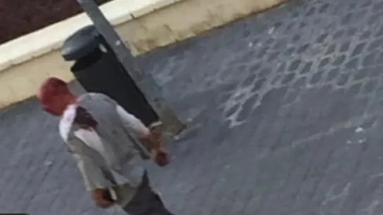 Paliza Málaga Una mujer golpea al presunto violador de su sobrina