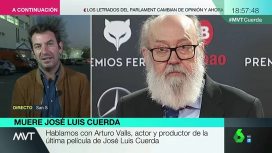 El emotivo elogio de Arturo Valls a José Luis Cuerda: "Es muy necesaria gente como él" El emotivo elogio de Arturo Valls a José Luis Cuerda: "Es muy necesaria gente como él"