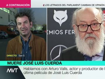 El emotivo elogio de Arturo Valls a José Luis Cuerda: "Es muy necesaria gente como él" El emotivo elogio de Arturo Valls a José Luis Cuerda: "Es muy necesaria gente como él"