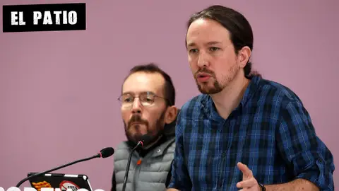 Pablo Iglesias junto a Pablo Echenique Pablo Iglesias junto a Pablo Echenique