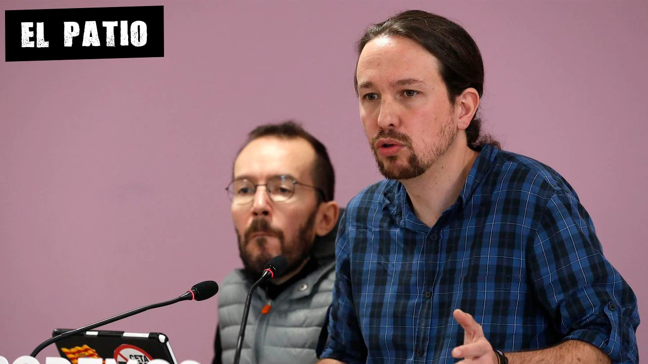 Pablo Iglesias junto a Pablo Echenique