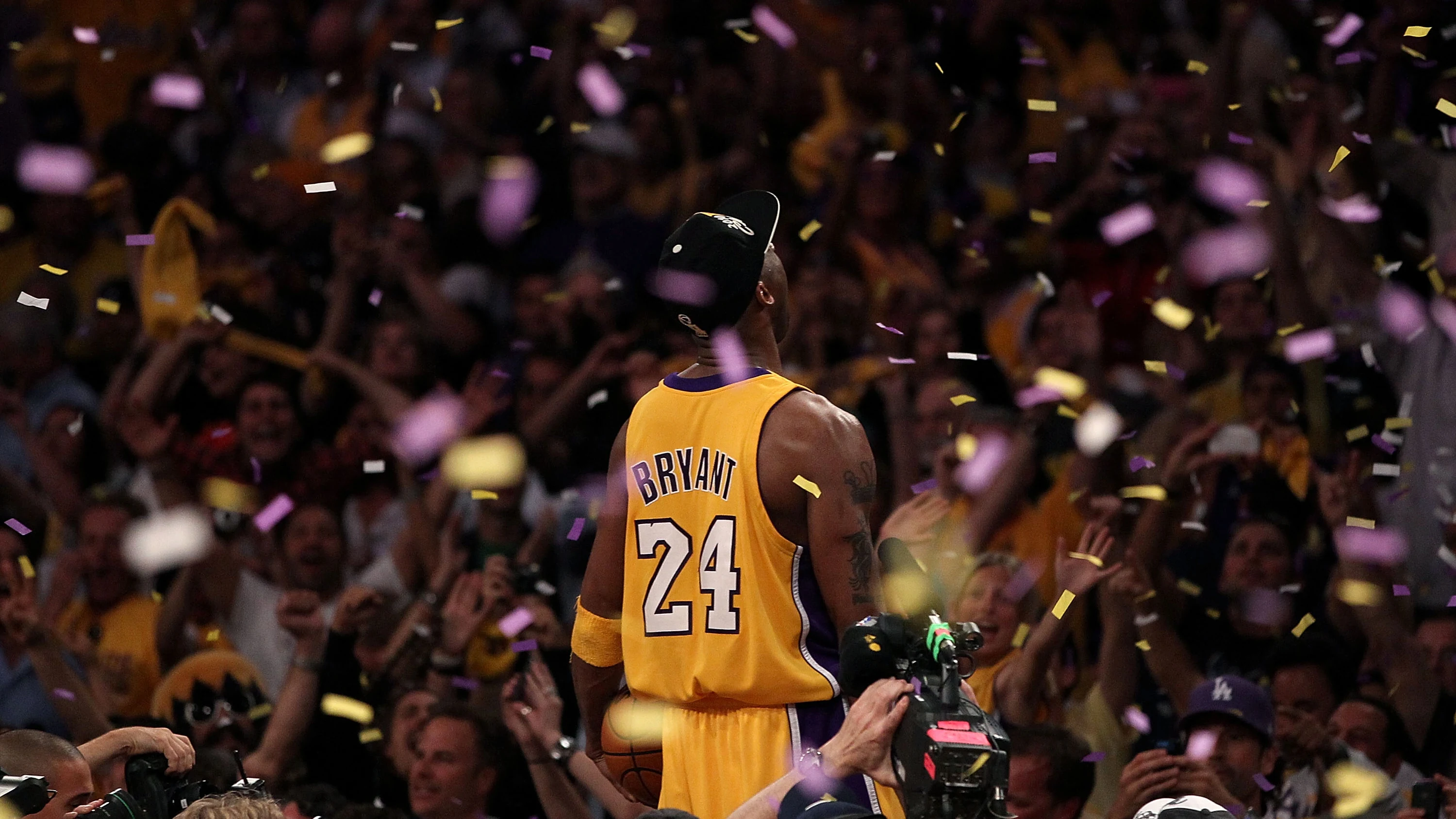 Kobe Bryant en una celebración