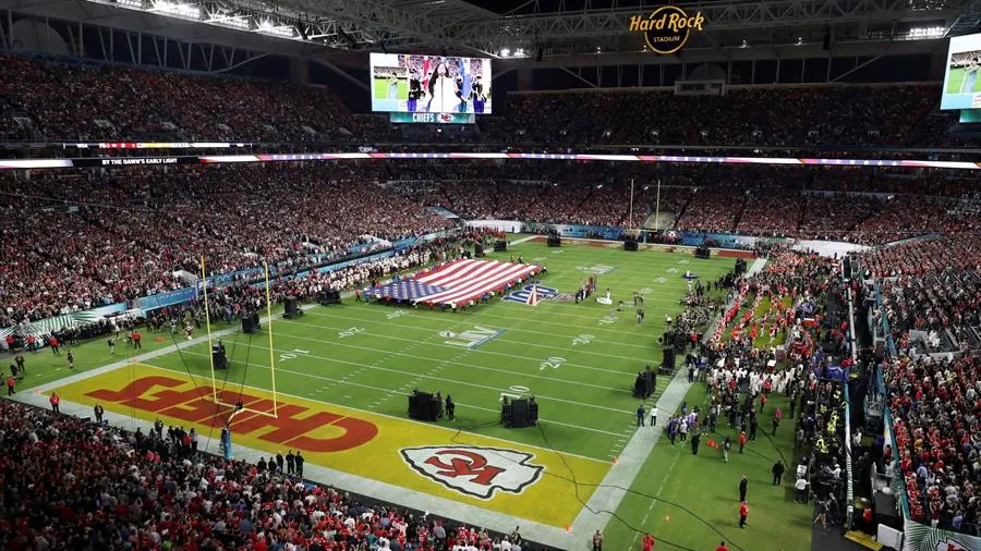 El estadio de la Super Bowl 