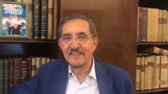 Ignazio La Russa en una imagen de redes sociales Ignazio La Russa en una imagen de redes sociales
