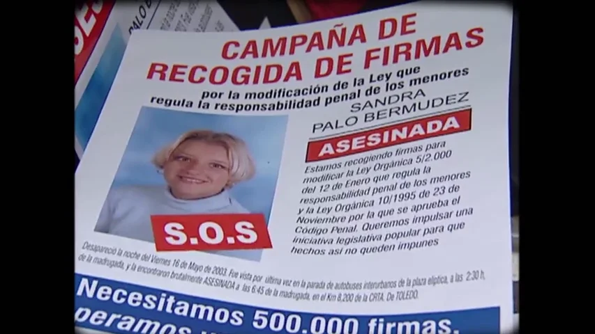 El crimen de Sandra Palo puso en tela de juicio la ley del menor en mayo de 2003 El crimen de Sandra Palo puso en tela de juicio la ley del menor en mayo de 2003