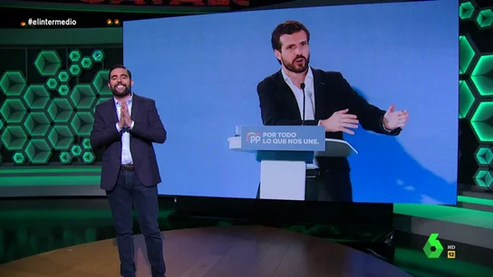 La 'curiosa' metáfora de Pablo Casado que 'descuadra' a Dani Mateo: "Habría sido más fácil mezclar Coca Cola y Mentos" La 'curiosa' metáfora de Pablo Casado que 'descuadra' a Dani Mateo: "Habría sido más fácil mezclar Coca Cola y Mentos"