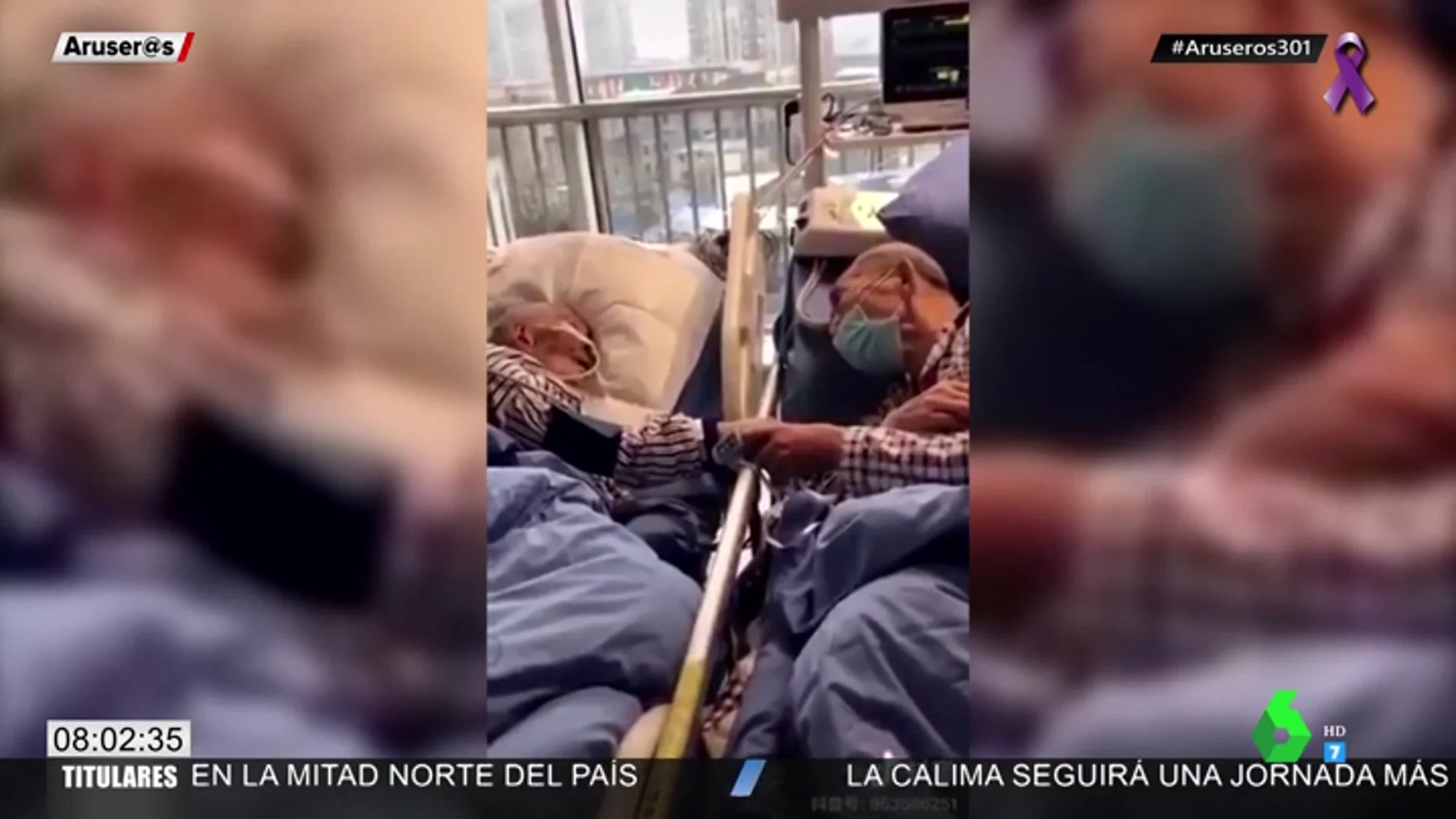 El vídeo de dos ancianos infectados por coronavirus dándose la mano en la camilla del hospital está dando la vuelta al mundo. Unas tiernas imágenes en las que se ve el amor incondicional de la pareja incluso en los momentos más difíciles.