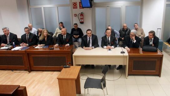 Los acusados en el caso Polop