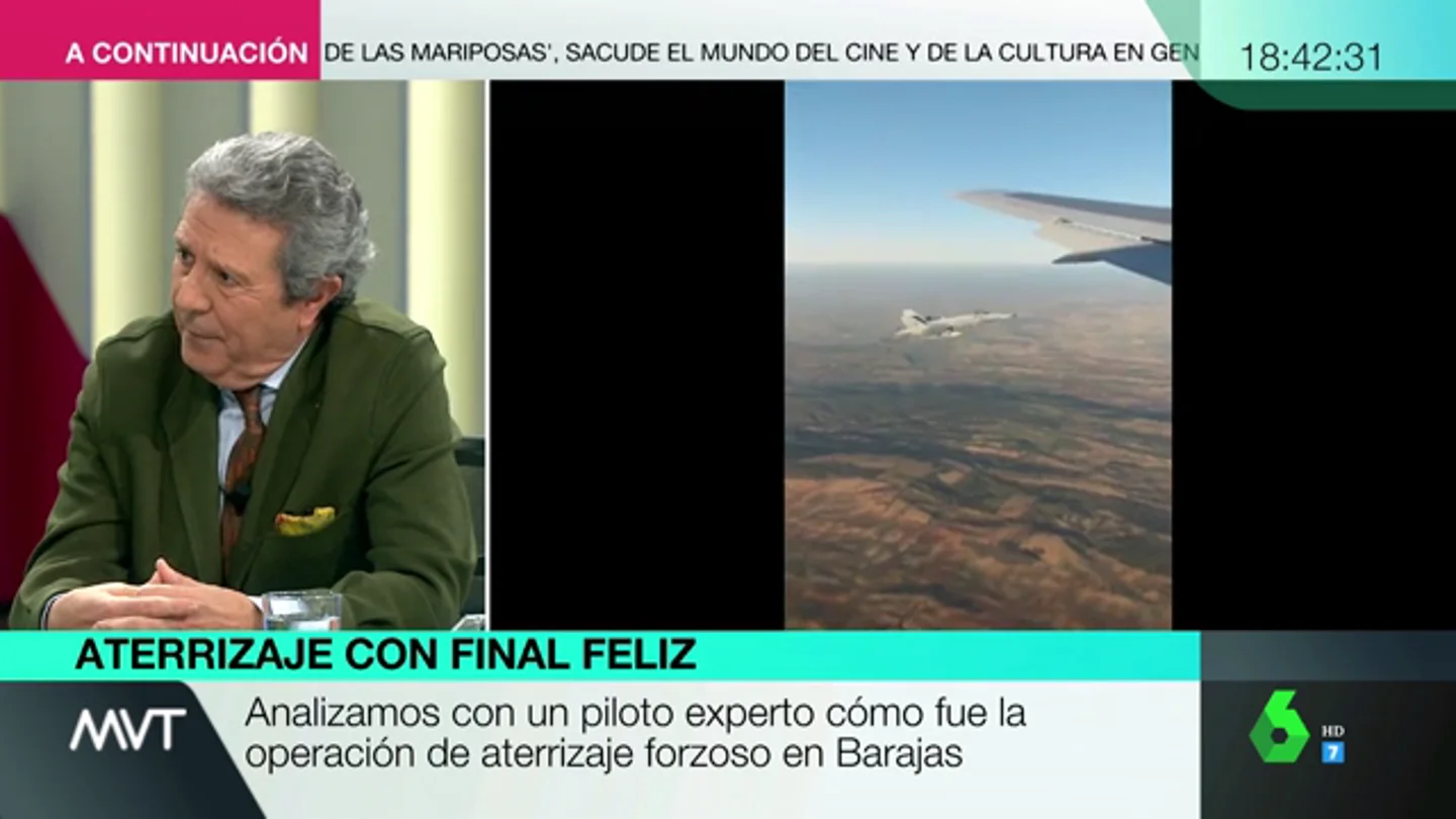 El excomandante Palenzuela valora la actuación del piloto de Air Canada: "Optó por una decisión y acertó" El excomandante Palenzuela valora la actuación del piloto de Air Canada: "Optó por una decisión y acertó"