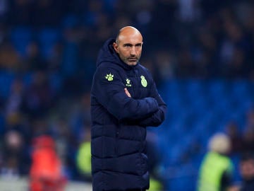 Abelardo en un partido de Copa del Rey Abelardo en un partido de Copa del Rey