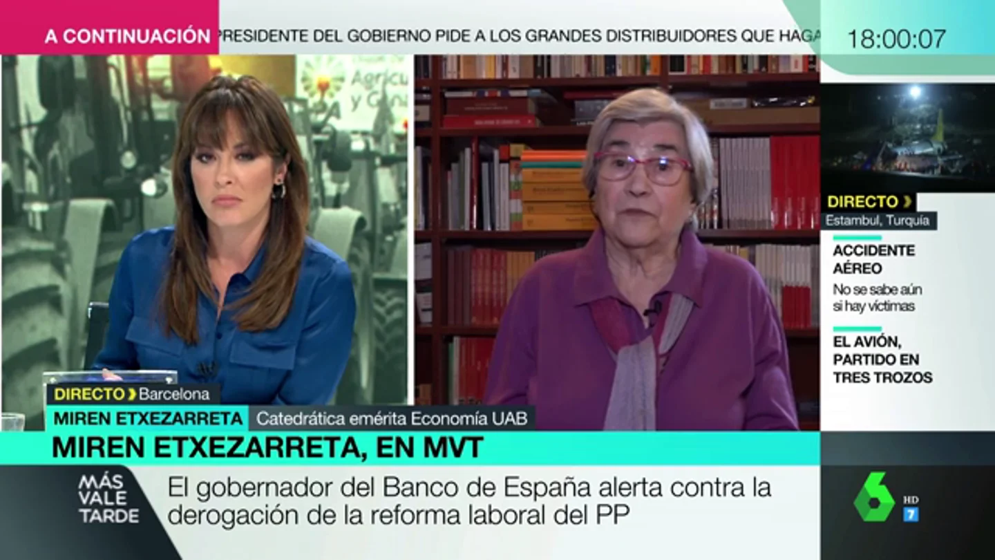 Miren Etxezarreta: "La imagen que tenemos de los agricultores es del pasado; ahora tenemos empresarios agrarios" Miren Etxezarreta: "La imagen que tenemos de los agricultores es del pasado; ahora tenemos empresarios agrarios"