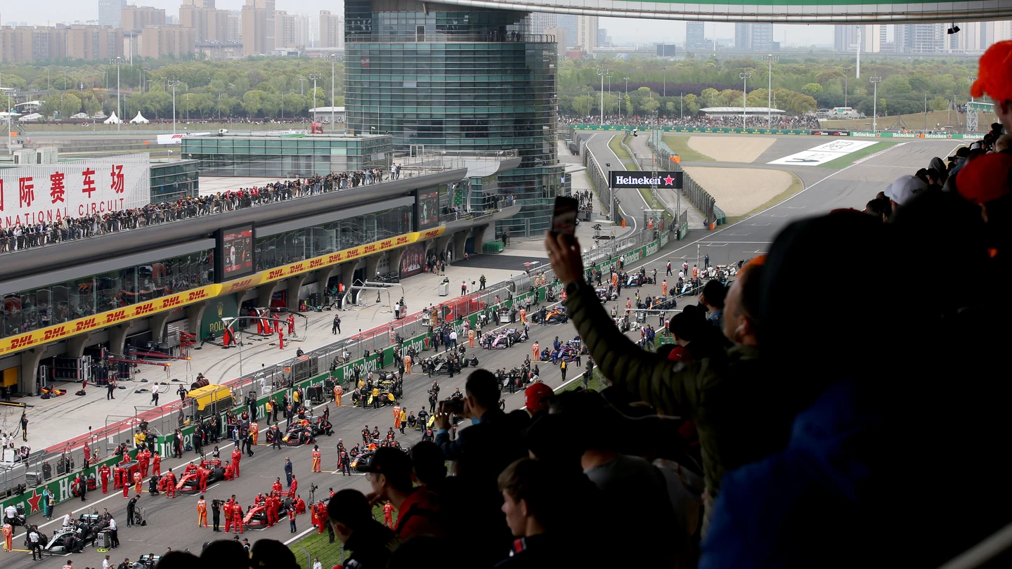 La parrilla de salida del GP de China 2019 La parrilla de salida del GP de China 2019