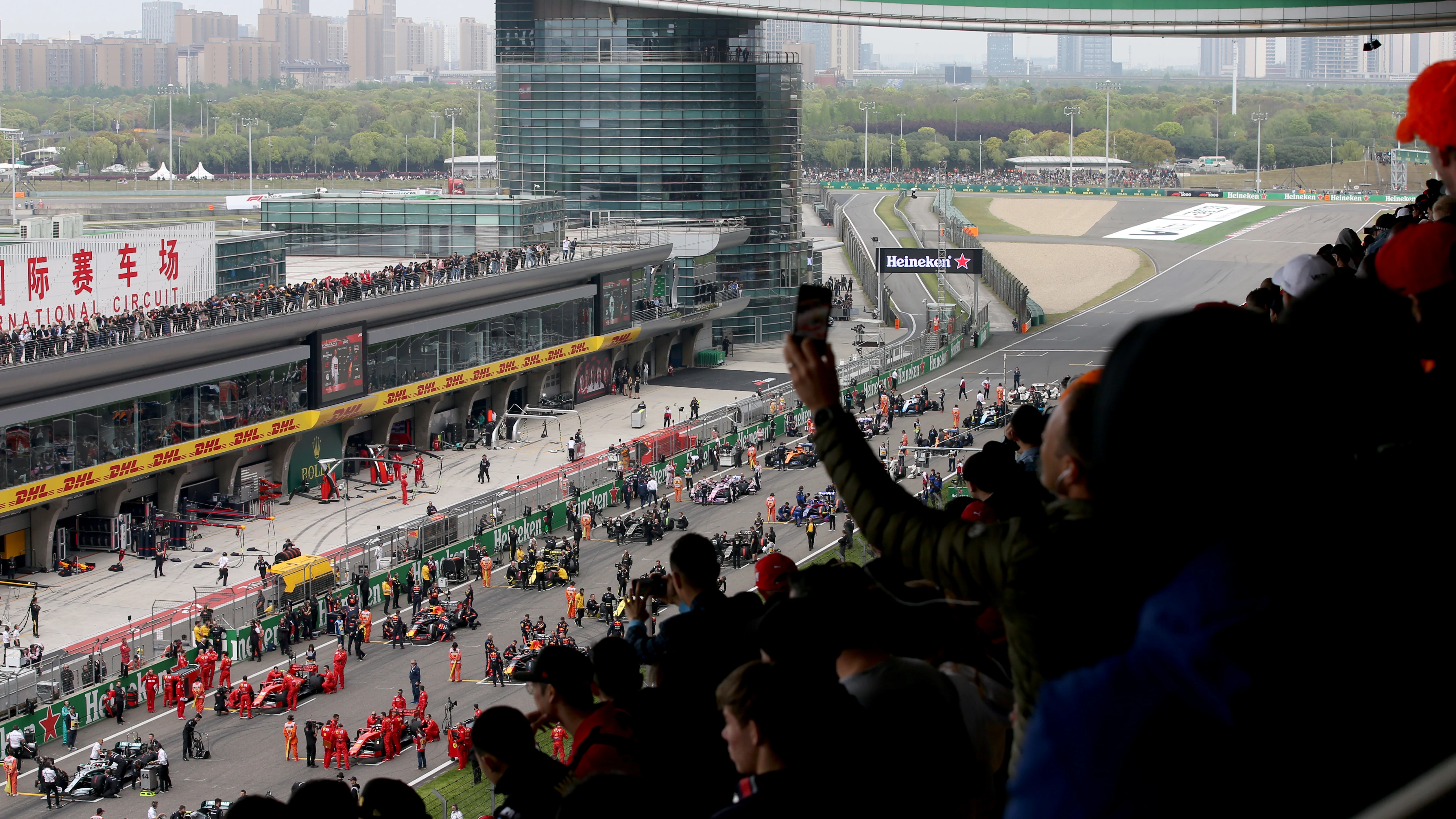 La parrilla de salida del GP de China 2019