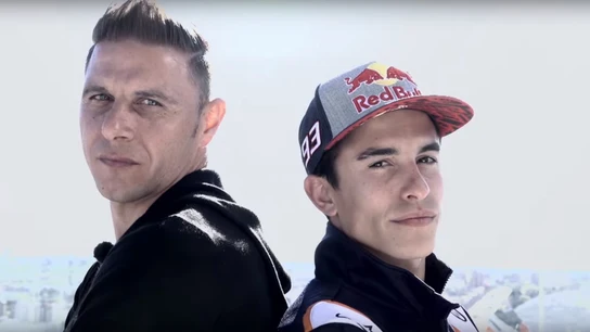 Joaquín Sánchez y Marc Márquez se retan mutuamente Joaquín Sánchez y Marc Márquez se retan mutuamente