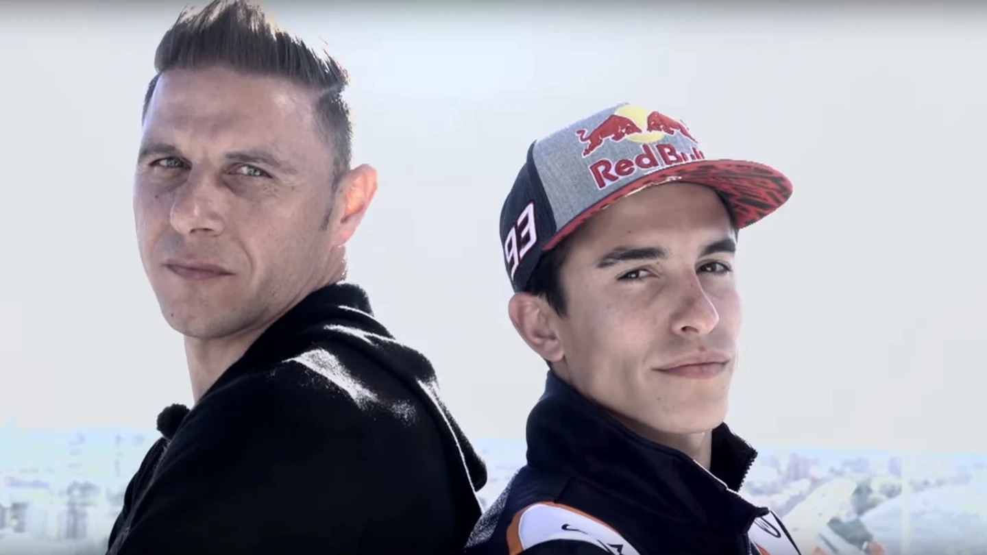 Joaquín Sánchez y Marc Márquez se retan mutuamente Joaquín Sánchez y Marc Márquez se retan mutuamente