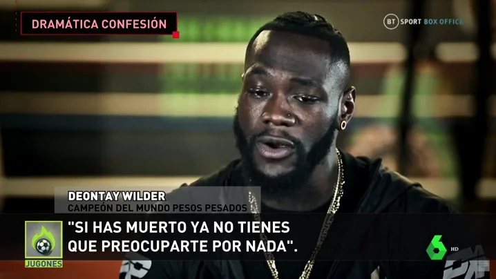"Tuve una pistola en mi regazo para suicidarme": la dura confesión del boxeador Deontay Wilder "Tuve una pistola en mi regazo para suicidarme": la dura confesión del boxeador Deontay Wilder