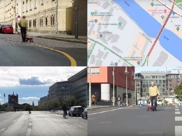 Un artista alemán 'hackea' Google Maps con una carretilla llena de teléfonos móviles Un artista alemán 'hackea' Google Maps con una carretilla llena de teléfonos móviles