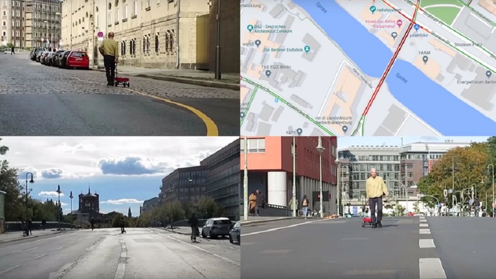 Un artista alemán 'hackea' Google Maps con una carretilla llena de teléfonos móviles 