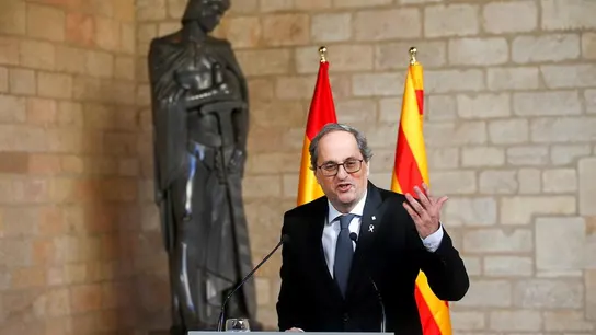 Quim Torra comparece tras reunirse con Pedro Sánchez Quim Torra comparece tras reunirse con Pedro Sánchez