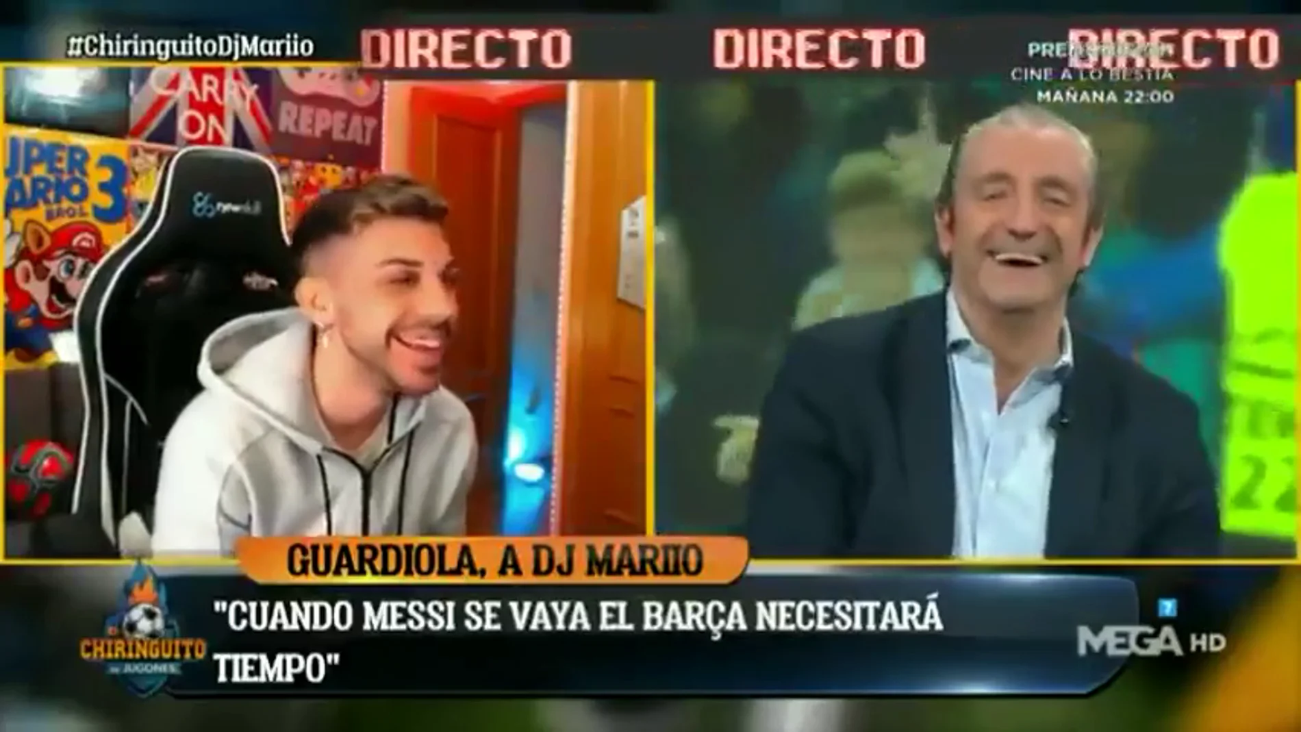 El zasca de Josep Pedrerol a DjMaRiiO por su entrevista a Pep Guardiola