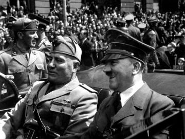 Adolf Hitler y Benito Mussolini, 1940