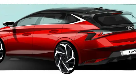 Nuevo Hyundai i20 Boceto del nuevo Hyundai i20.