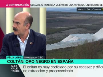 El investigador del CSIC Félix López explica qué supone para España haber descubierto la primera mina de 'oro negro' de Europa El investigador del CSIC Félix López explica qué supone para España haber descubierto la primera mina de 'oro negro' de Europa