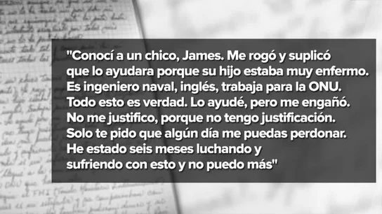 Carta de despedida de la abuela de la niña de Logroño Carta de despedida de la abuela de la niña de Logroño
