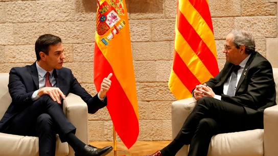 Pedro Sánchez y Quim Torra Pedro Sánchez y Quim Torra
