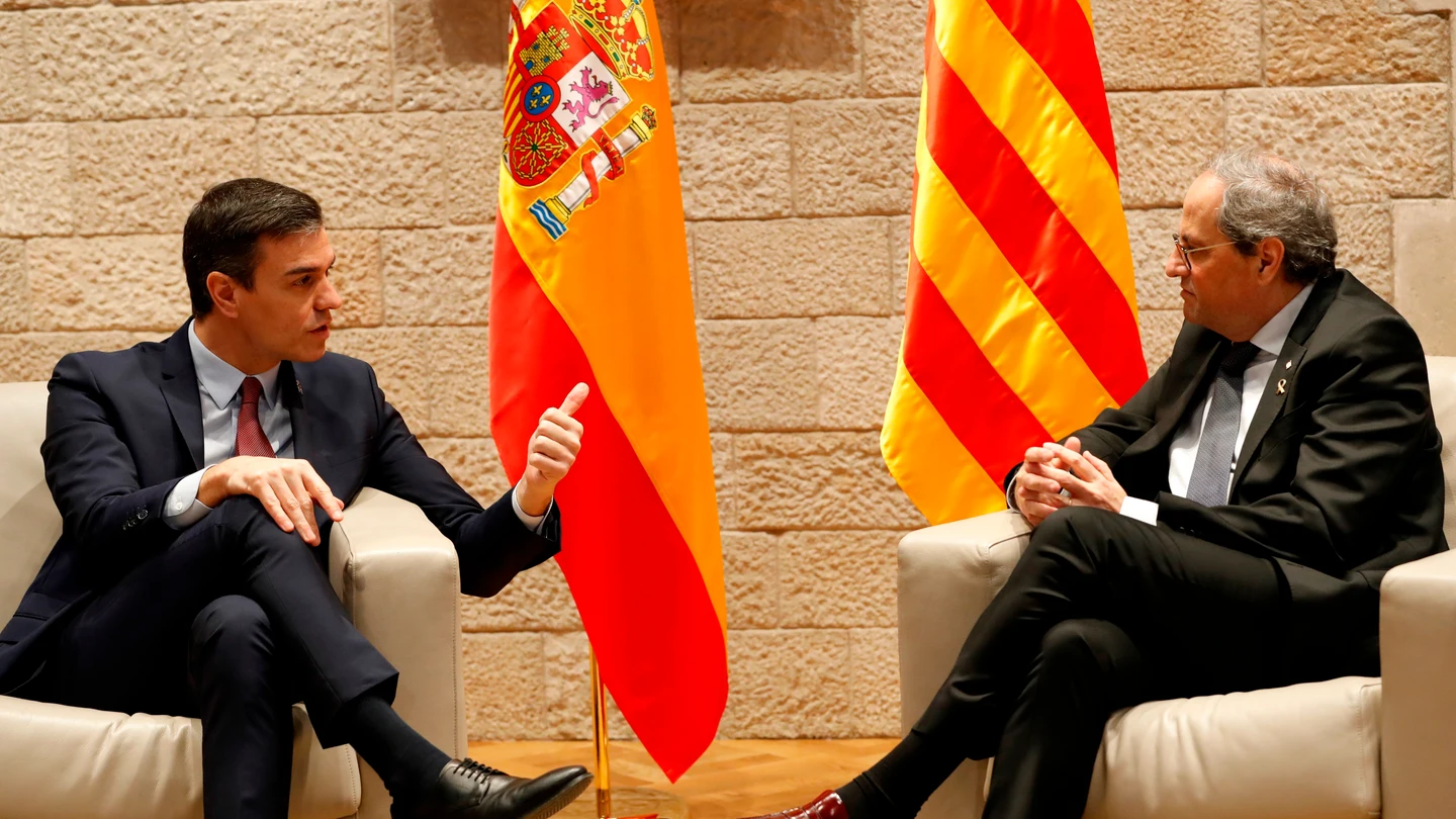 Pedro Sánchez y Quim Torra Pedro Sánchez y Quim Torra