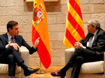 Pedro Sánchez y Quim Torra Pedro Sánchez y Quim Torra