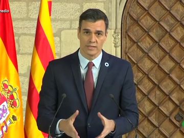 La palabra que Sánchez ha utilizado más de diez veces tras reunirse con Torra: "Es especialista en repetir para que cale el mensaje" La palabra que Sánchez ha utilizado más de diez veces tras reunirse con Torra: "Es especialista en repetir para que cale el mensaje"