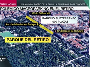 Así es el parking que quiere construir Martínez Almeida frente al Retiro: 1.000 plazas junto al pulmón verde de Madrid Así es el parking que quiere construir Martínez Almeida frente al Retiro: 1.000 plazas junto al pulmón verde de Madrid