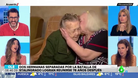El emotivo reencuentro de dos hermanas 78 años después de separarse por la batalla de Stalingrado El emotivo reencuentro de dos hermanas 78 años después de separarse por la batalla de Stalingrado