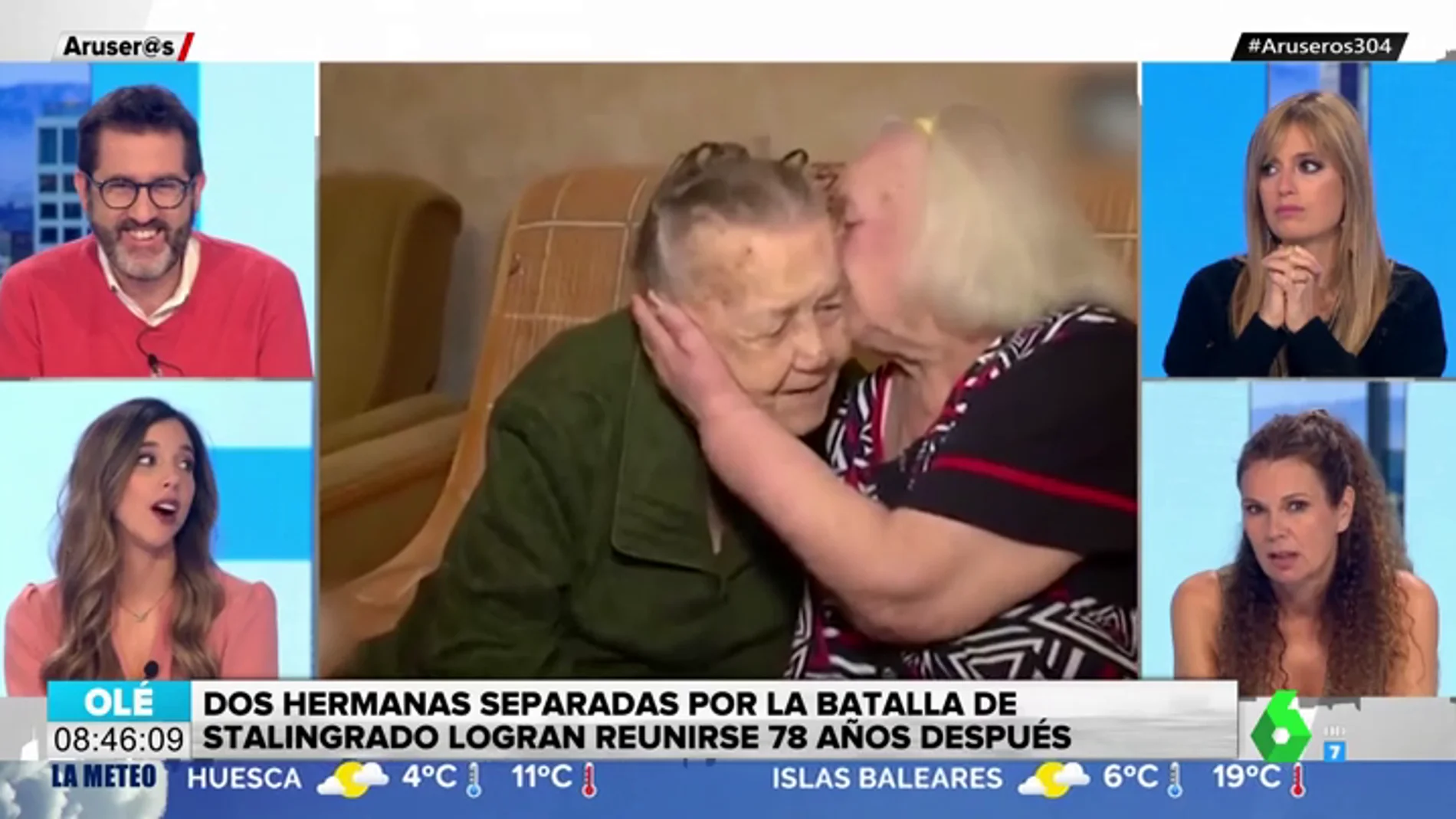 El emotivo reencuentro de dos hermanas 78 años después de separarse por la batalla de Stalingrado