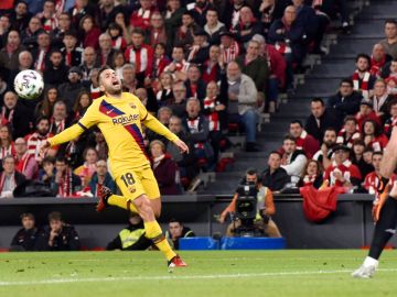 Jordi Alba, durante el partido contra el Athletic Jordi Alba, durante el partido contra el Athletic