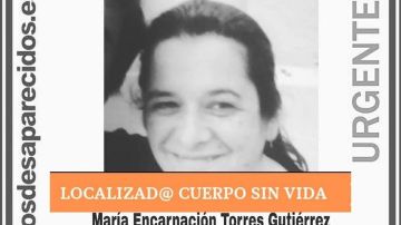 El anuncio de SOS Desaparecidos sobre el fallecimiento de María Encarnación Torres