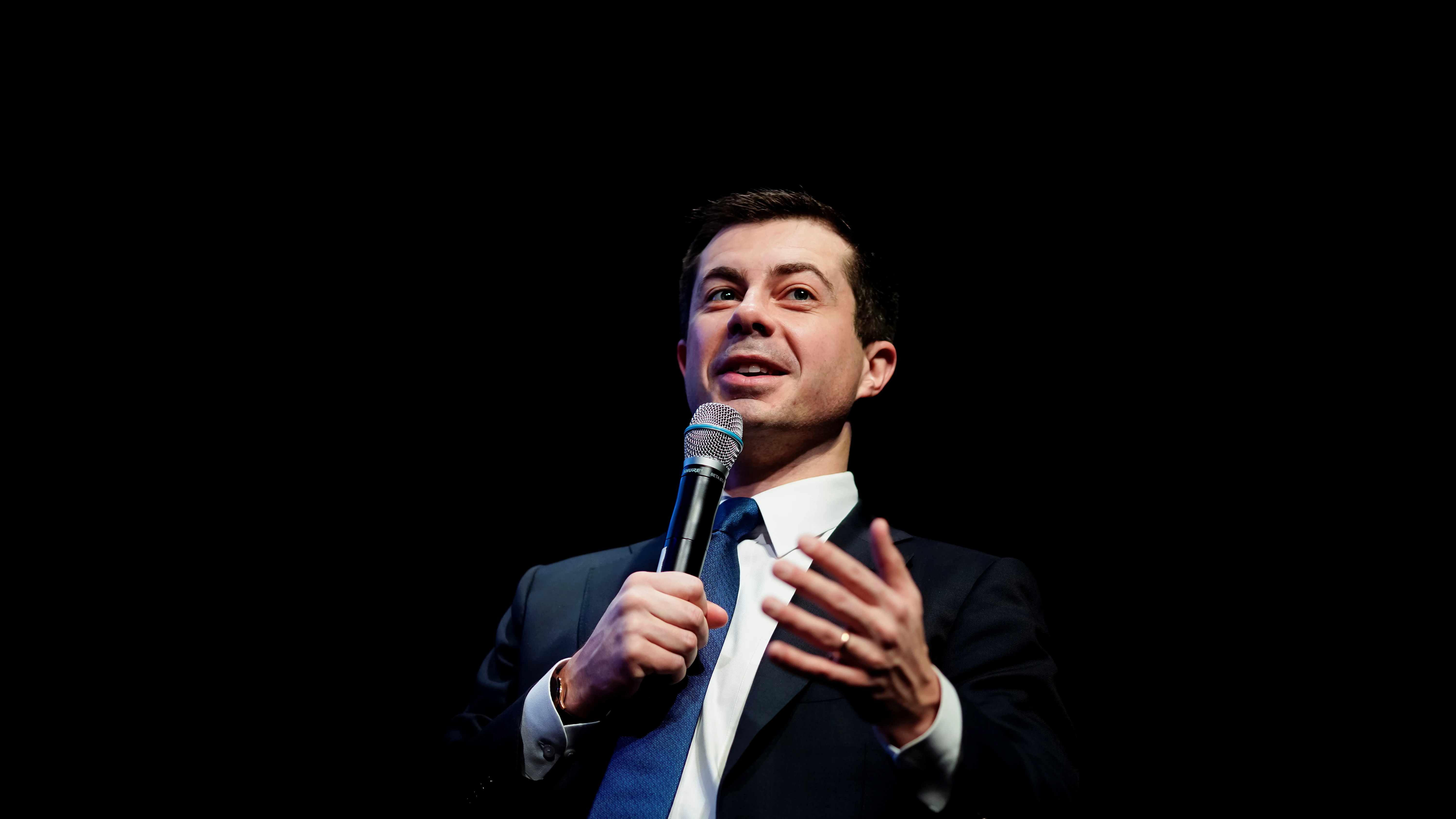 El candidato demócrata Pete Buttigieg El candidato demócrata Pete Buttigieg