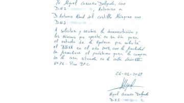 Carta de Miguel Carcaño al padre de Marta del Castillo