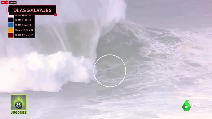 Las olas gigantes de Nazaré amenazan con batir todos los récords