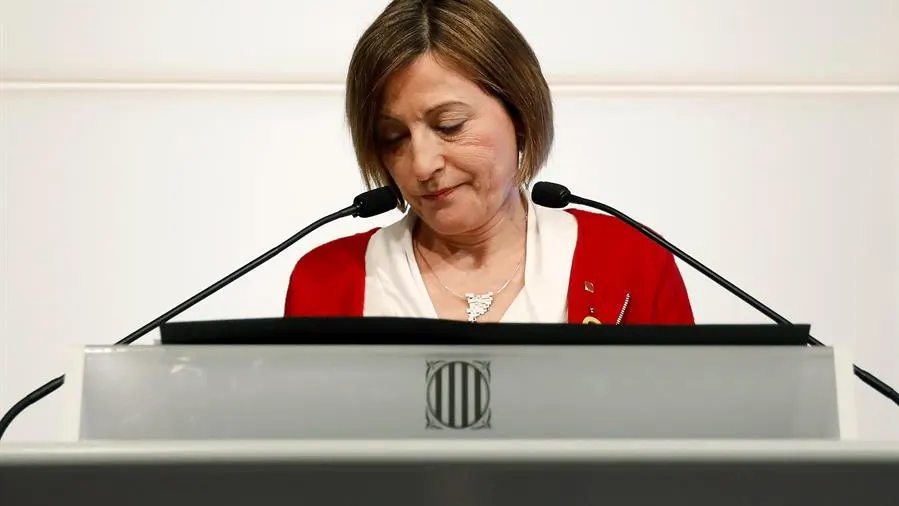 La expresidenta del Parlament, Carme Forcadell