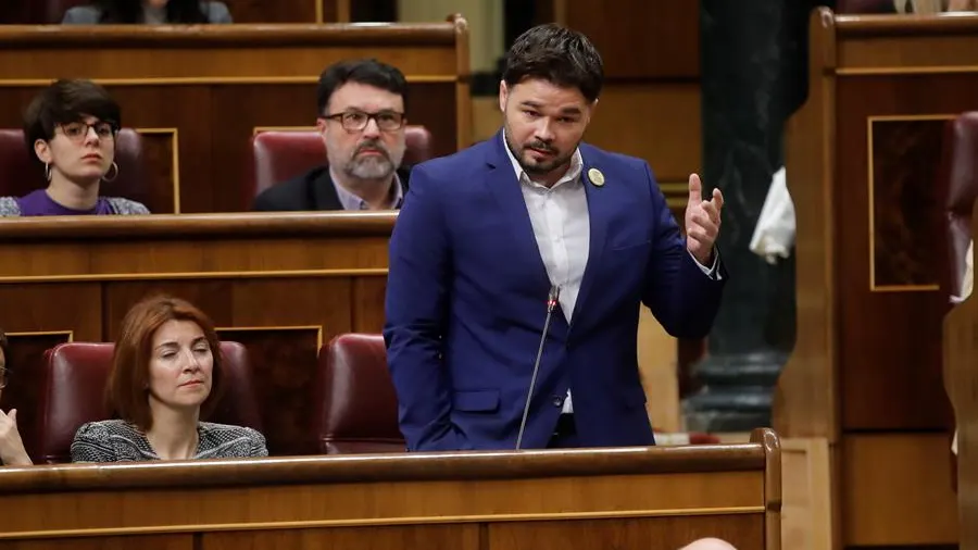 Gabriel Rufián en el Congreso de los Diputados