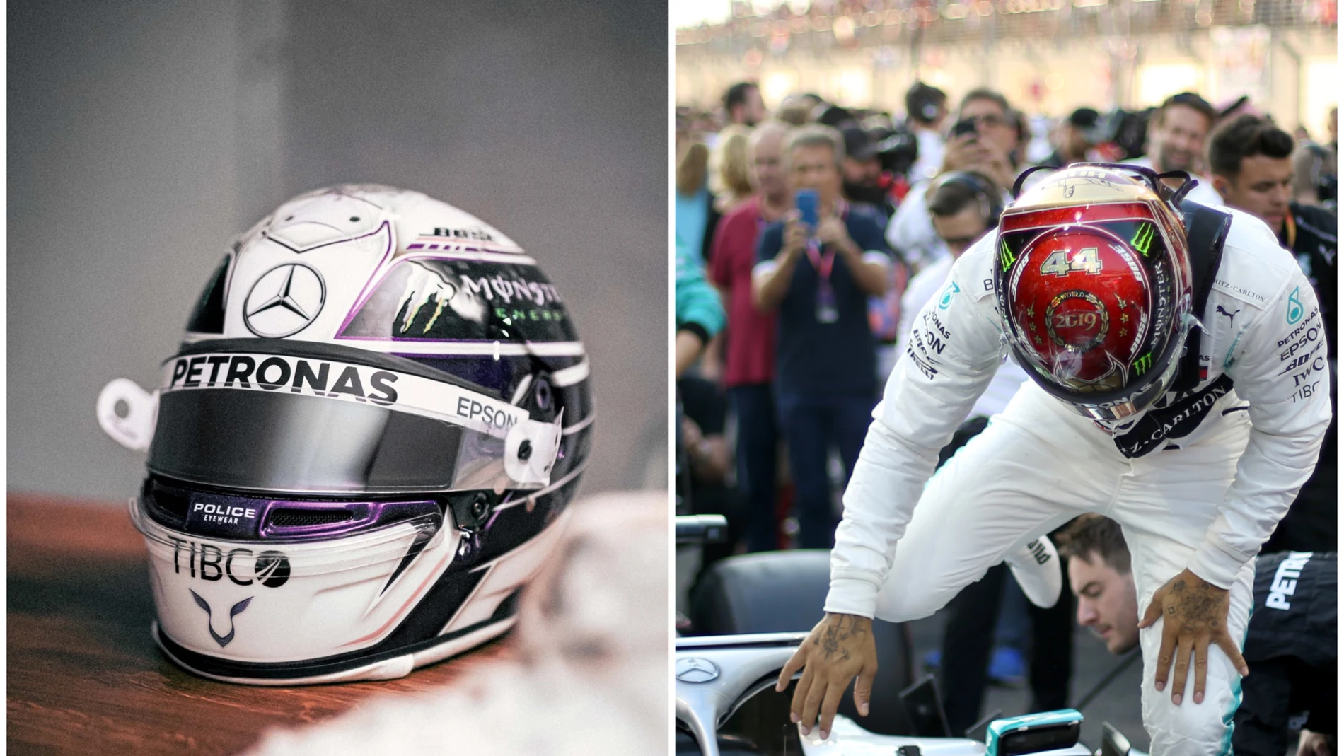 El cambio radical del diseño del casco de Lewis Hamilton