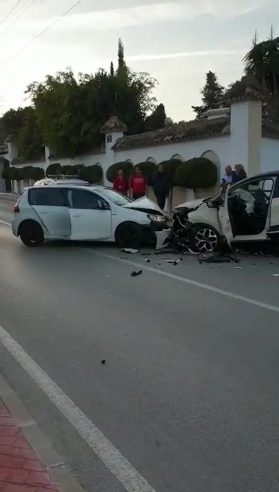 Choque frontal en Marbella