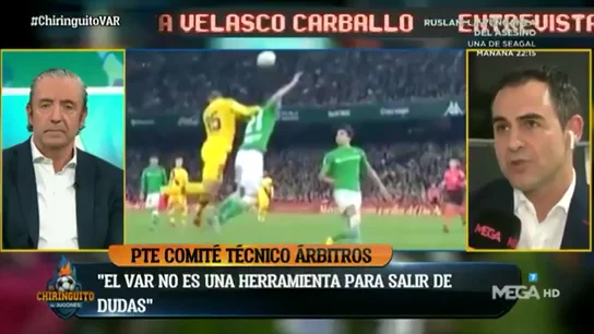 Así funciona el VAR, explicado por Velasco Carballo: "No es una herramienta para salir de dudas" Así funciona el VAR, explicado por Velasco Carballo: "No es una herramienta para salir de dudas"