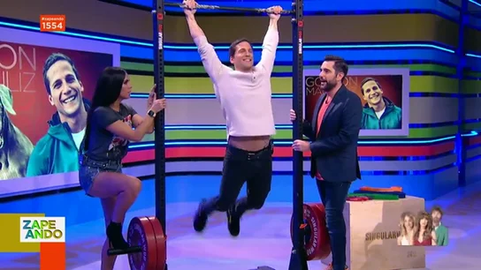 Las espectaculares dominadas de Gotzon Mantuliz en pleno directo de Zapeando Las espectaculares dominadas de Gotzon Mantuliz en pleno directo de Zapeando