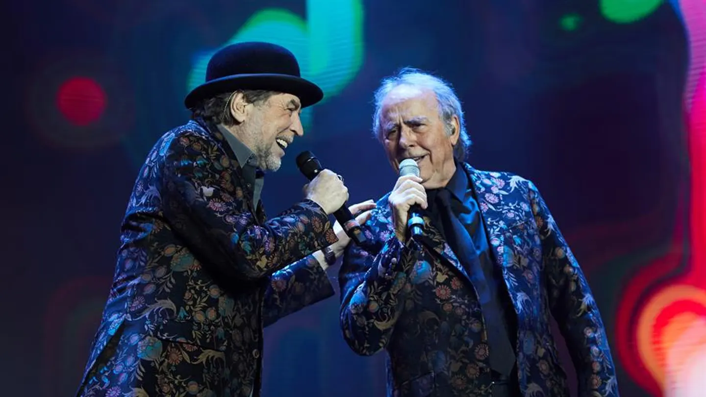 Los cantantes Joan Manuel Serrat y Joaquín Sabina Los cantantes Joan Manuel Serrat y Joaquín Sabina